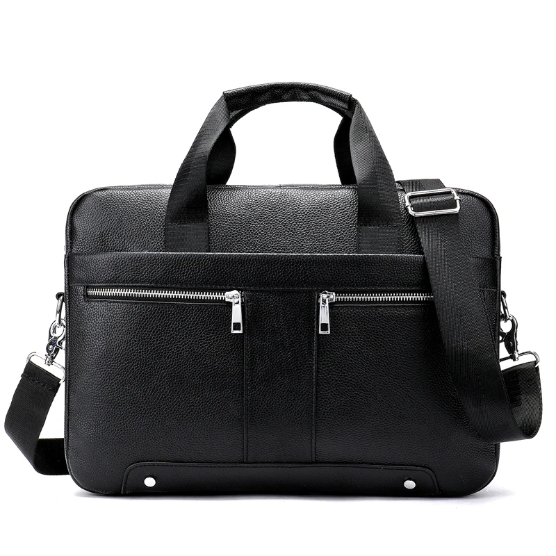 

Luxury travel men business shoulder bag laptop bag leather