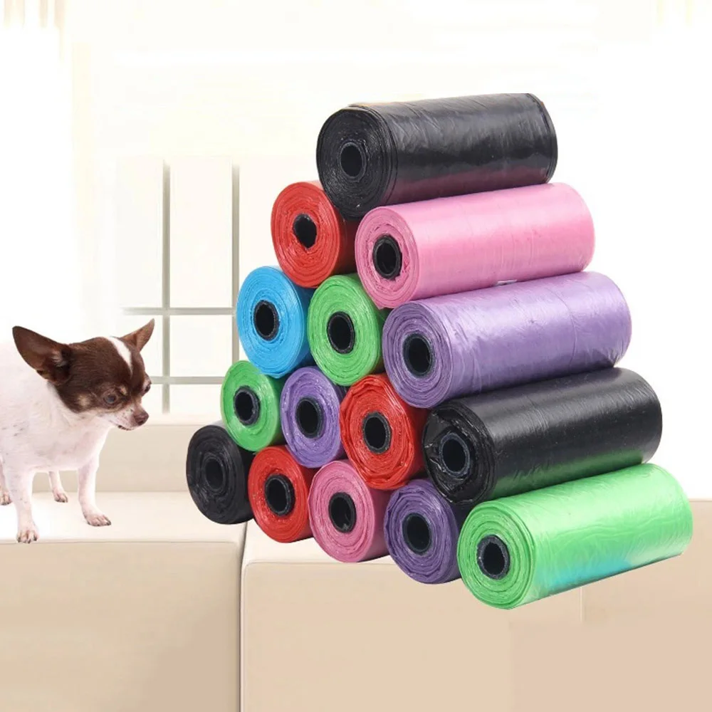 

hot sale earth eco friendly biodegradable cute smooth texture dog poop bags pet supplies, Picture