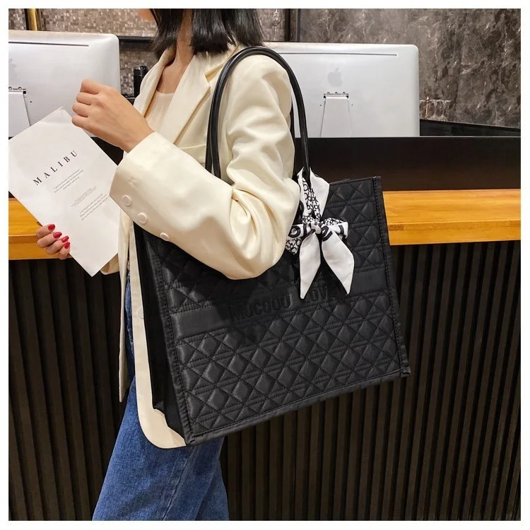 

Big Size Korean Style Chain Office Bags Ladies PU Leather Tote Women Bag Handbags For Women, Women handbags