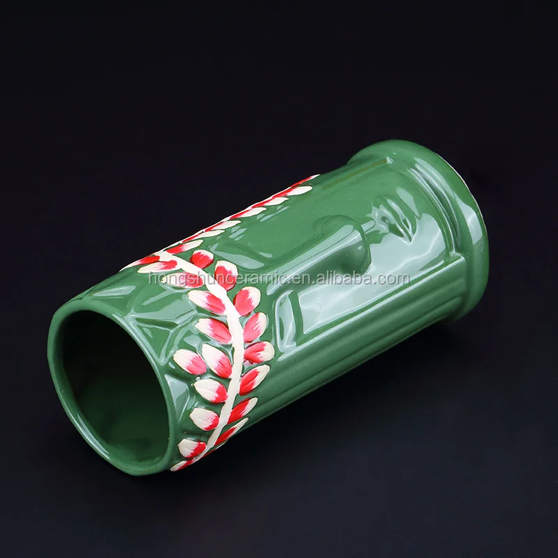 Tiki Mugs Drinkware 10 oz Ceramic Tiki Mug goddess Statue Cocktail Glass Stoneware Beer Mug