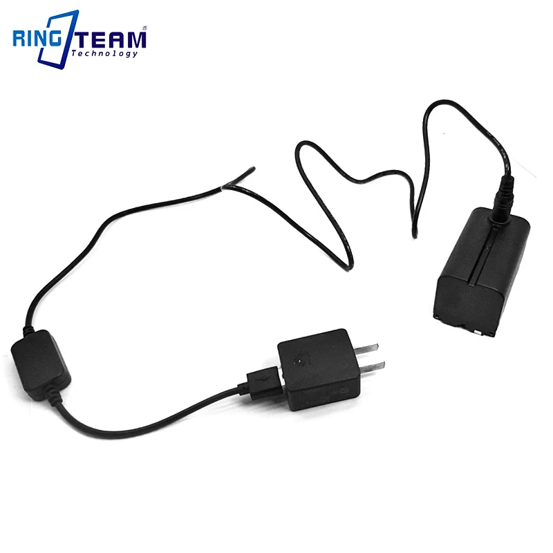 DC 5V USB Power Cable + NP-F750 NP-F550 NP-F970 Battery DC Coupler for  ra Nanguan YongNuo Godox Photography LED Light Lamp manufacture