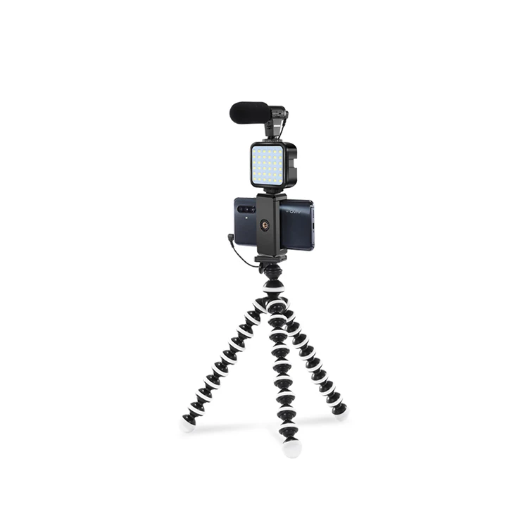 

high quality portable adjustable DG006-03LM mobile phone stand tripod, Black