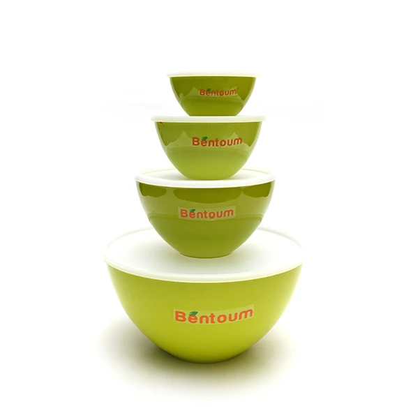 

Wholesale Homeware salad Bowl Set Salad Mixing Bowls With lid, Green