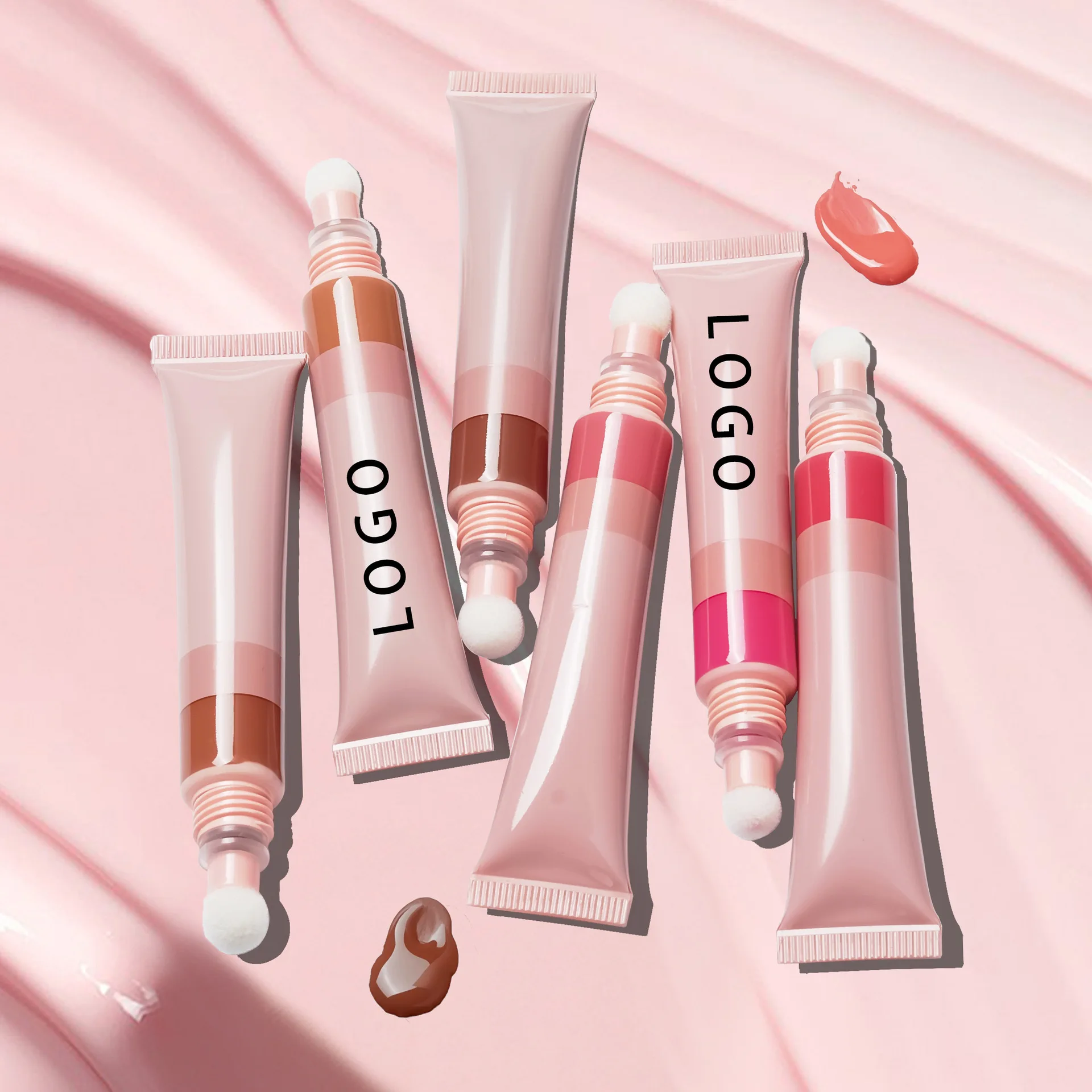 OEM ODM Custom Brand 8 Colors Liquid Blush  Soft Tube Makeup