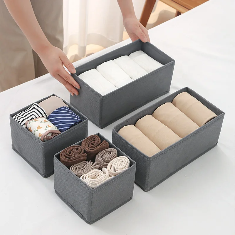 

Wholesale Collapsible Closet Wardrobe Clothes Organizer with Zipper Household Foldable Storage Box Sock Organizer