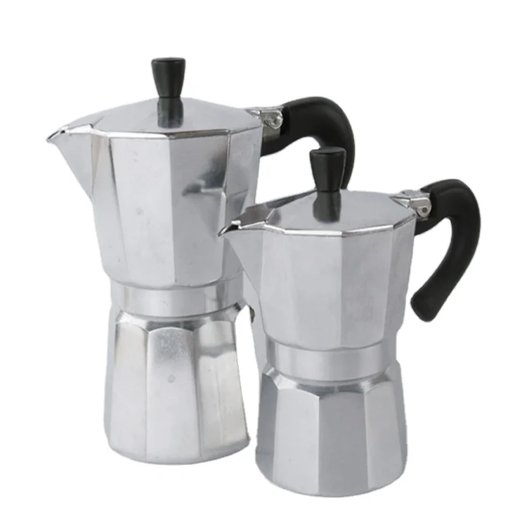 

Classic Stovetop Italian Style 3/6 Cups Moka Pot Espresso Coffee Maker Aluminum Moka Pot