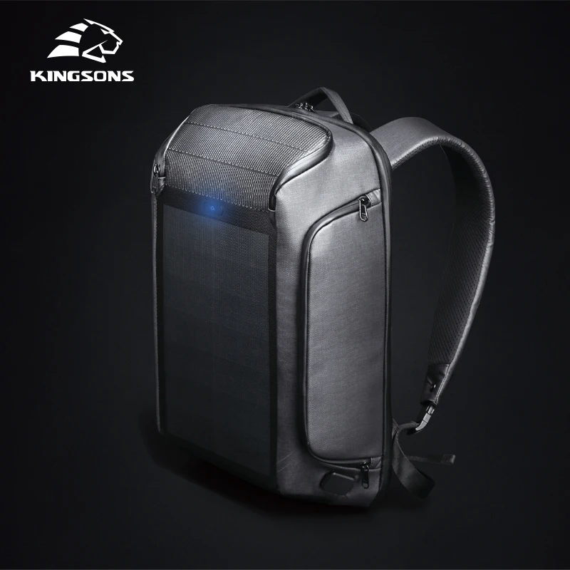 

Large capacity solar backpack with power bank, solar battery safety backpack