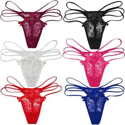 

2021 New arrival women stylish love thong for women with lace fabric for hot sale