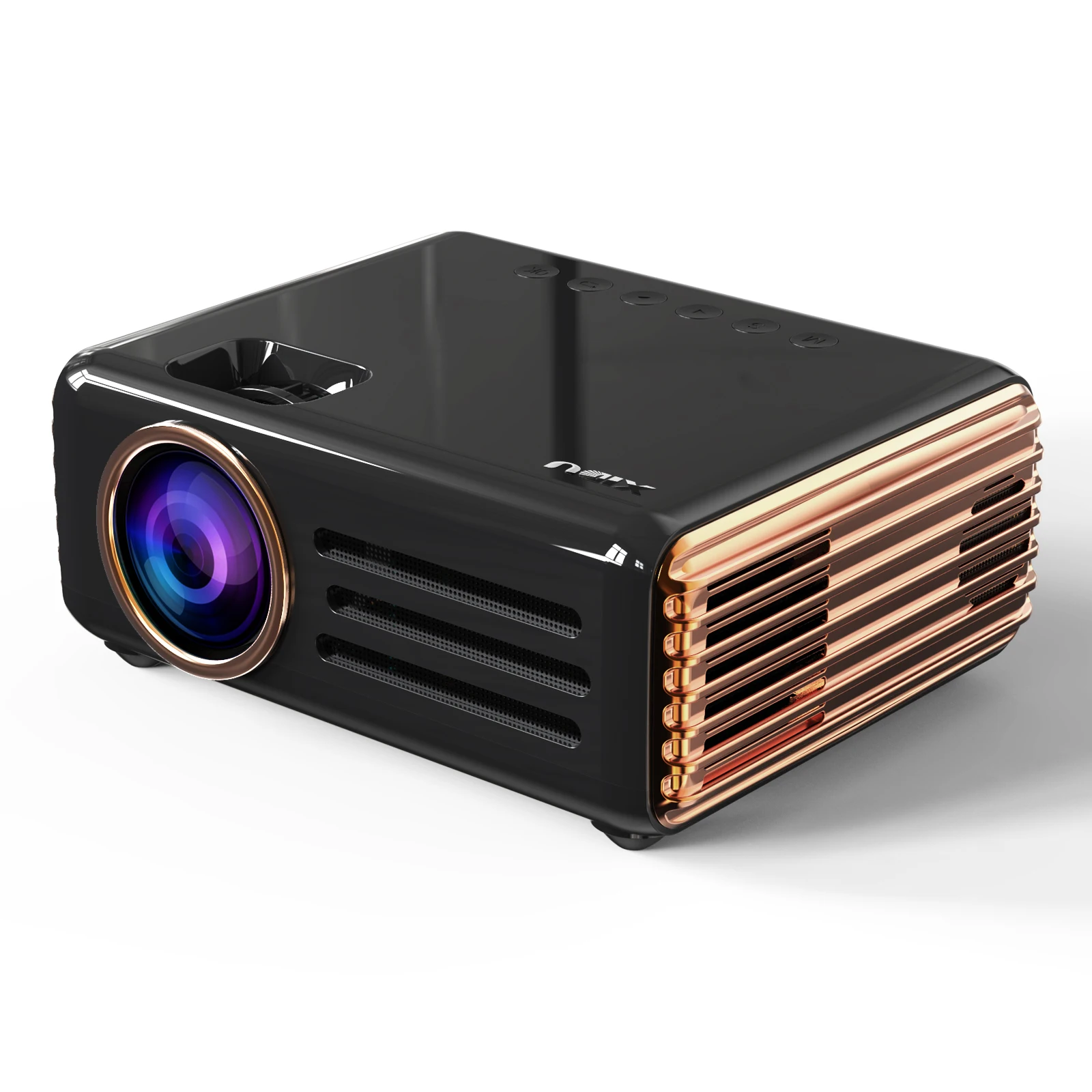 

XIDU Hot-selling New 6500 High Lumen Native 1080P Full HD 4K LCD Movie Projector Portable Outdoor Movie Projector, Red/black/white