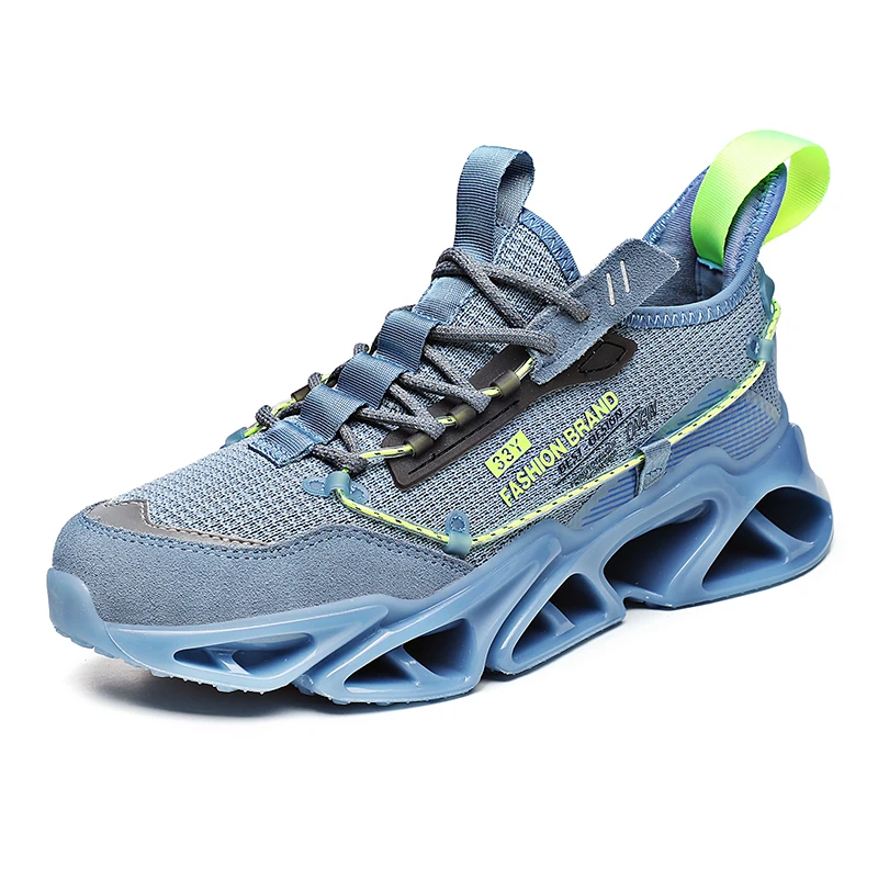 

2021 Fashion sneakers wholesale custom logo blade low-top casual sports shoes breathable men's sports running shoes