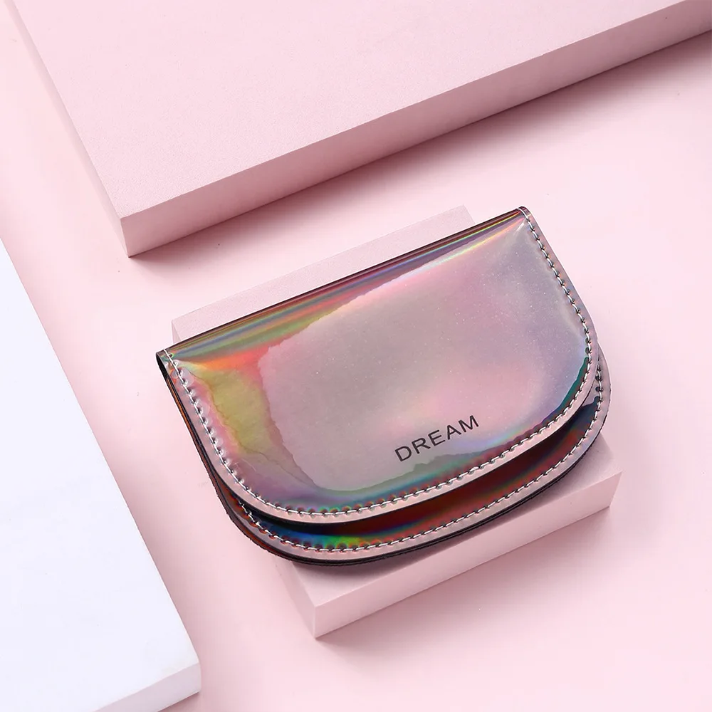 

Fashion cartoon colorful radiant sequin coin purse mini portable women's card bag clutch, Red
