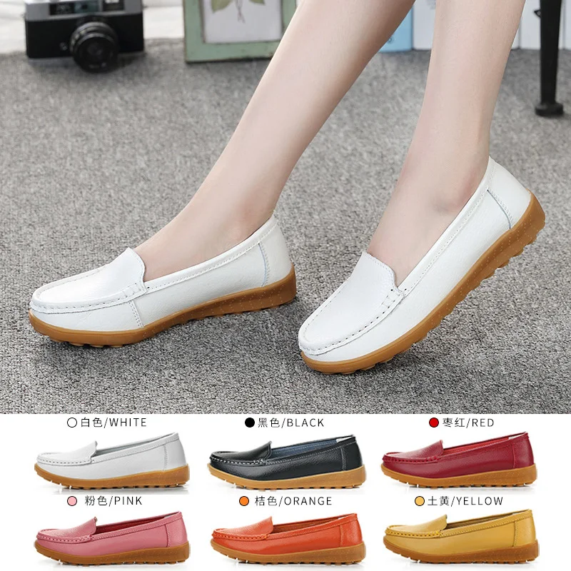 

High Quality Anti-slip Girls Flat Loafers Women PU Leather Tassels Casual Boat Shoes, Photo