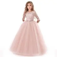 

Dongguan children clothing girls party long formal dresses manufacturer 12 year old girl models