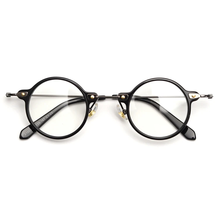 

Retro Japanese Style Plate Mirror Female Personality Art Eyewear Eyeglass Small Punk Wenzhou Pop Round Glasses Frame