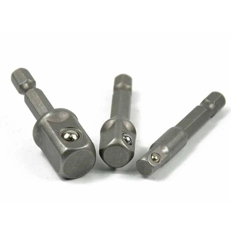 TSMILE Amazon Hot Sell Socket Adapter Drill Extension Bit Set Cr-V Hex Shank 1/4. 3/8, 1/2 Inch Drive