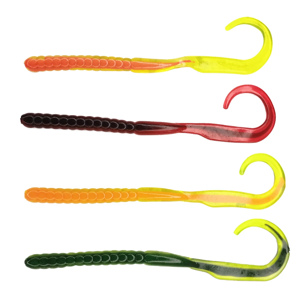 

Newbility high quality American imported material 20cm soft plastic grubs soft fishing lure, 4colors