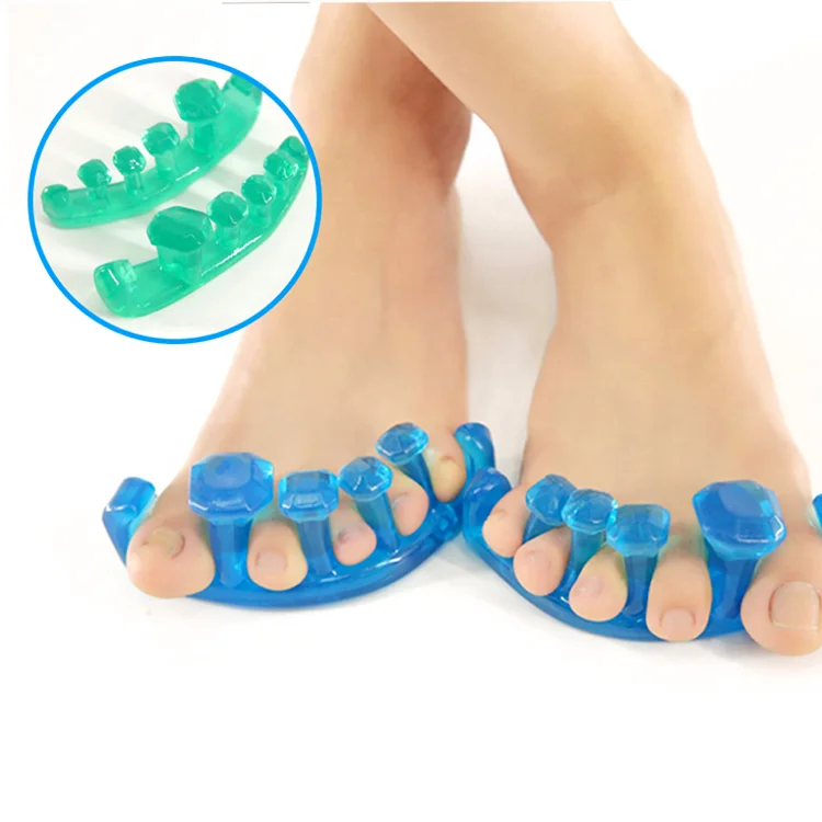 

Wholesale Breathable Gel Toe Separators and Bunion Spacers Finger Separator, Blue,green