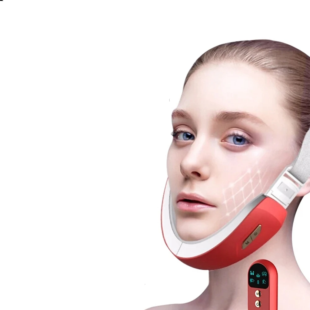 

Personal Beauty Care Micro-current Facial Massager Face-lifting Instrument V Face Thin Masseter Red Blu-ray Beauty Instrument