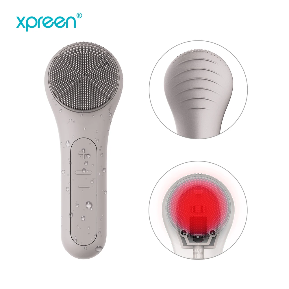 

electric face cleaning brush portable facial cleansing silicone face brush