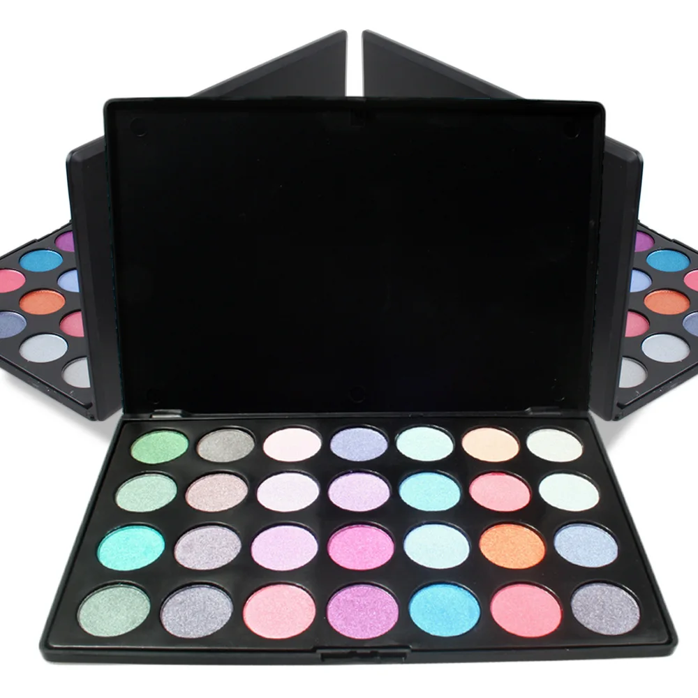 

2021 OEM Cosmetics Private Label 28 Colors Shimmer Eye Shadow High Pigmented Glitter Custom Eyeshadow Palette