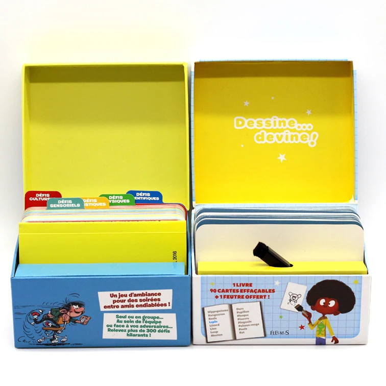 

Card game board for Children educational, Cmyk or pms