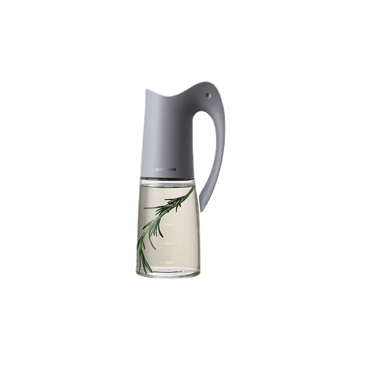 Automatic Opening/Closing Gravity Oil Pot Leak-Proof Glass Oil Tank for Household Kitchen Soy Sauce Bottle for Herb Spice Tools