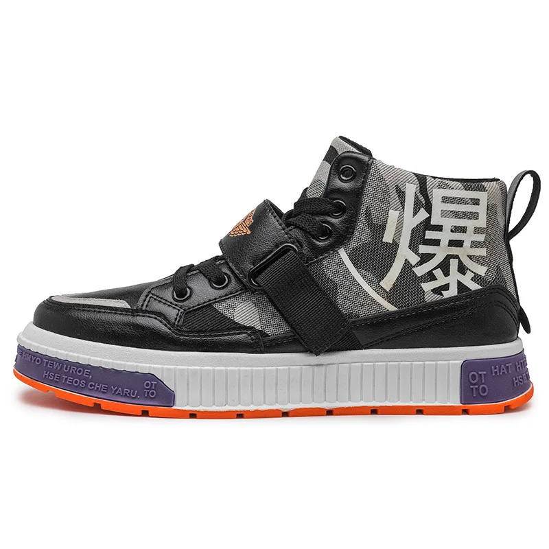 

High-top sneakers men's autumn and winter fashion casual shoes trend men's shoes, 3 color can be available as your request