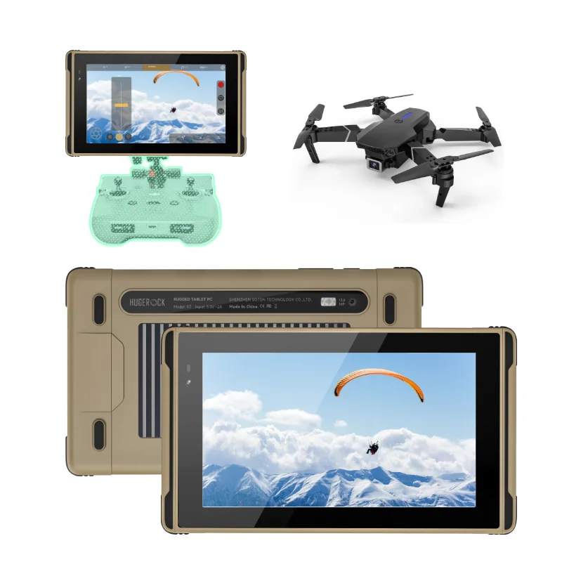 

OEM X7 2600nits Android 8gb 128gb Vehicle branded Paragliding rugged shockproof ip68 wifi industrial tablet computer