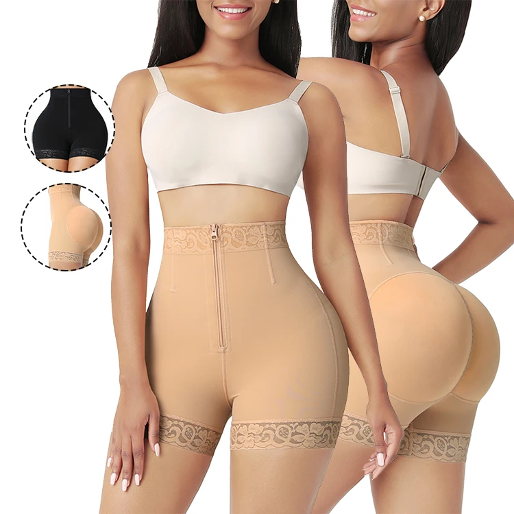 

Wholesale 3 Hooks Waist Trainer Corset Butt Lifter Tummy Control Panty Shaper Body Slimming Shapewear