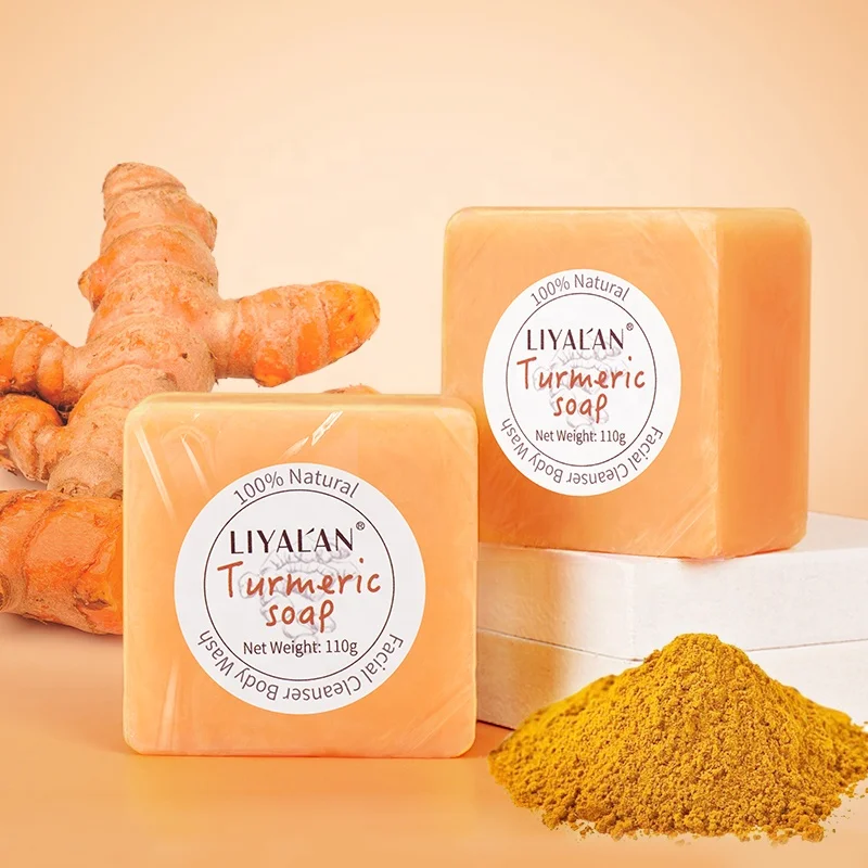 

Private Label Ginger Body Bath Skin Brighten Natural Organic Face Handmade Lemon Turmeric Soap