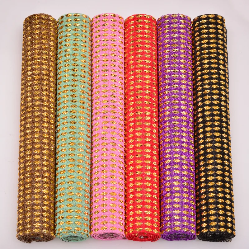 

Bling Multi color Rhinestones Mesh Trim Crystal Fabric Ribbon Strass Applique for Clothes Jewelry Making Crafts, Multicolor