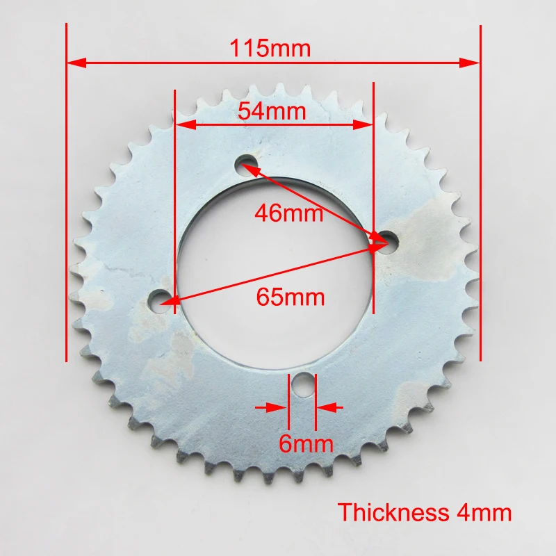 Corona per Minicross Miniquad 54 Denti per Catena T8F 35