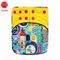 

Reusable Nappies Cloth Diapers Printed Baby Cloth Diapers For Newborns Washable Diaper Training Pants Ecological Pant