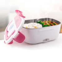 

Home use 220V 110V Electric Heating Lunch Box Leakproof Stainless steel Container with silicone seal ring