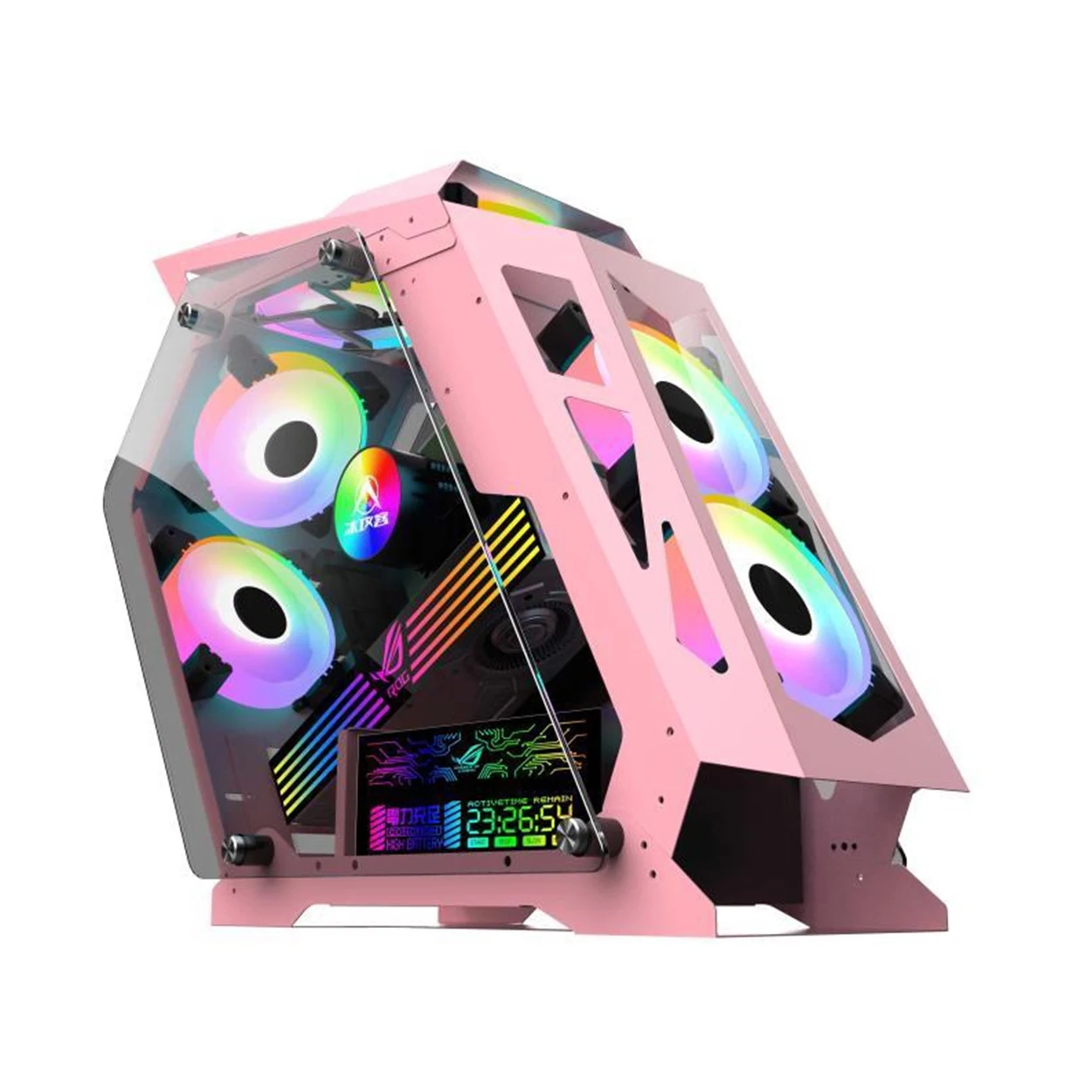 

2021 year Hot Sale ATX Gaming Case Computer Parts Computer PC Case with transparent glass, Blcak painting