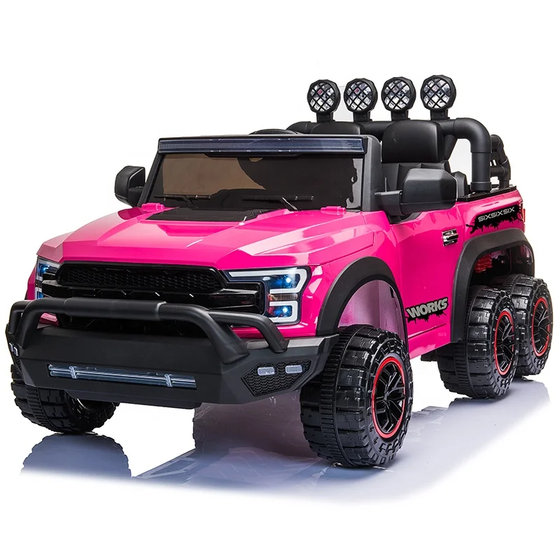 

2021 low price new big kids rc 6x6 truck 2 seater ride on remote cars