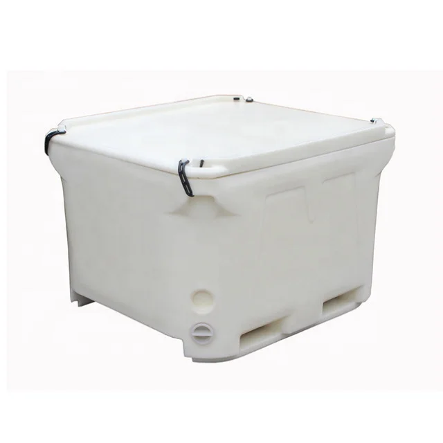 

Hotsale 700L 800L 1000L large sea food fishery seafood shrimp transportation cooler box, Customer color