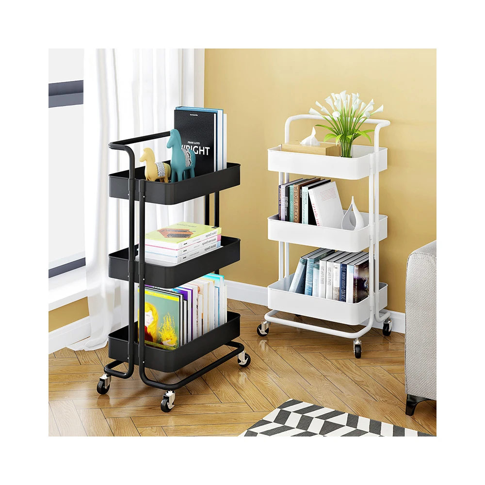 

Factory wholesale yellow household 43*32*29cm living room kitchen trolley