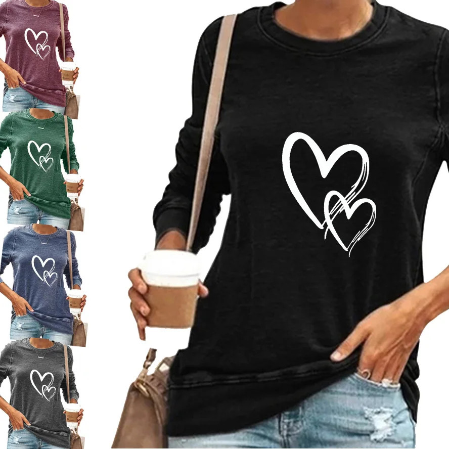 

2021 hot sale love Printed T-shirts for Valentine's Day, Muti-colors