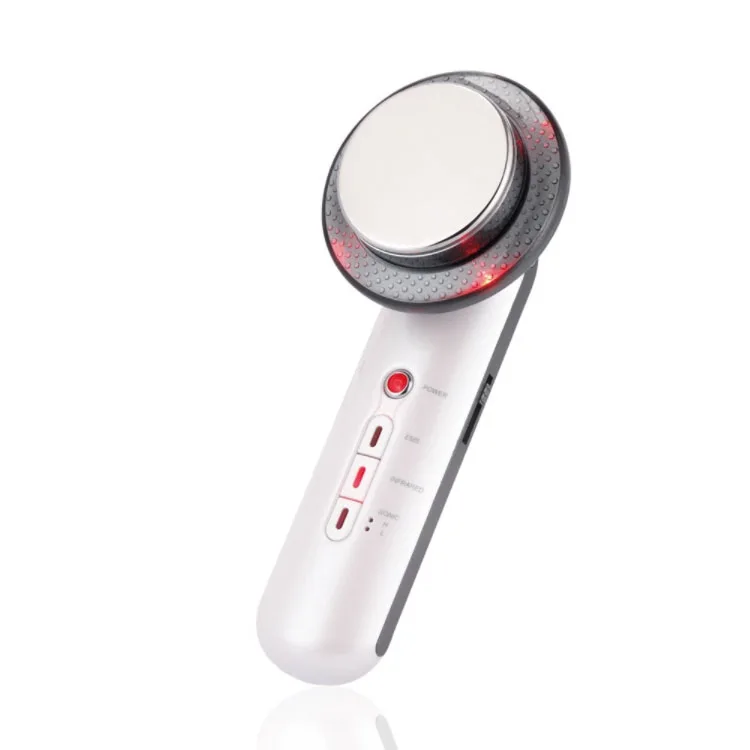 

3 IN 1 EMS Ultrasonic Infrared Slimming Machine Muscle Relaxing Burning Fat Massager, White