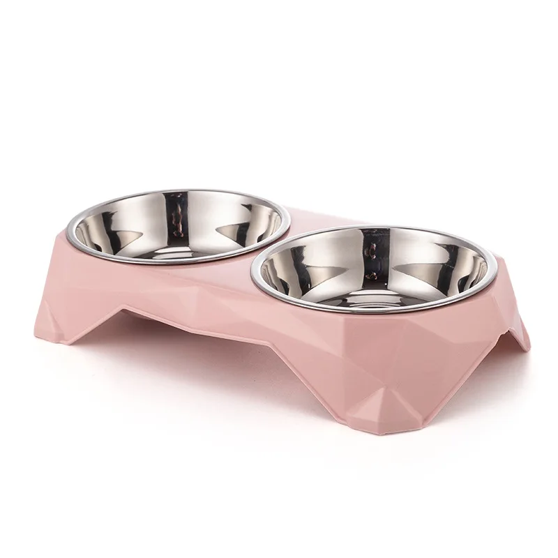 

Eco Friendly Dog FeederPet Bowl Stainless Steel Pet Dog Bowls, Pink blue pink