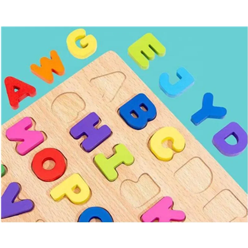 Wooden Alphabet Board Jigsaw Blocks Alphabet Puzzle Board Buy Wooden