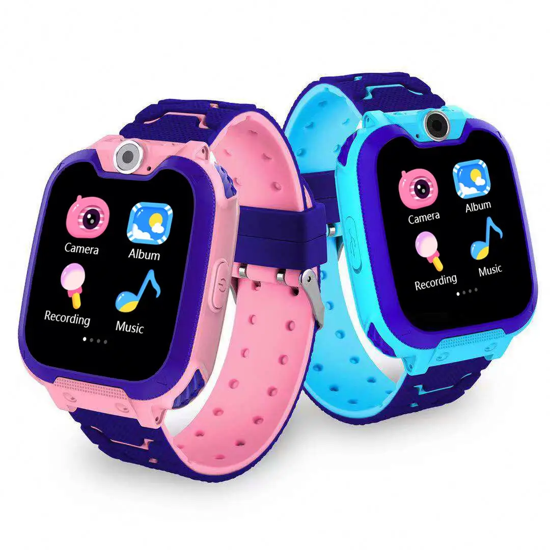 

Smart Watch For Children G2 2G Sim Card Bt Call With Camera Sos Positioning 24-Hour Surveillance Security Protection Kids, Blue,pink