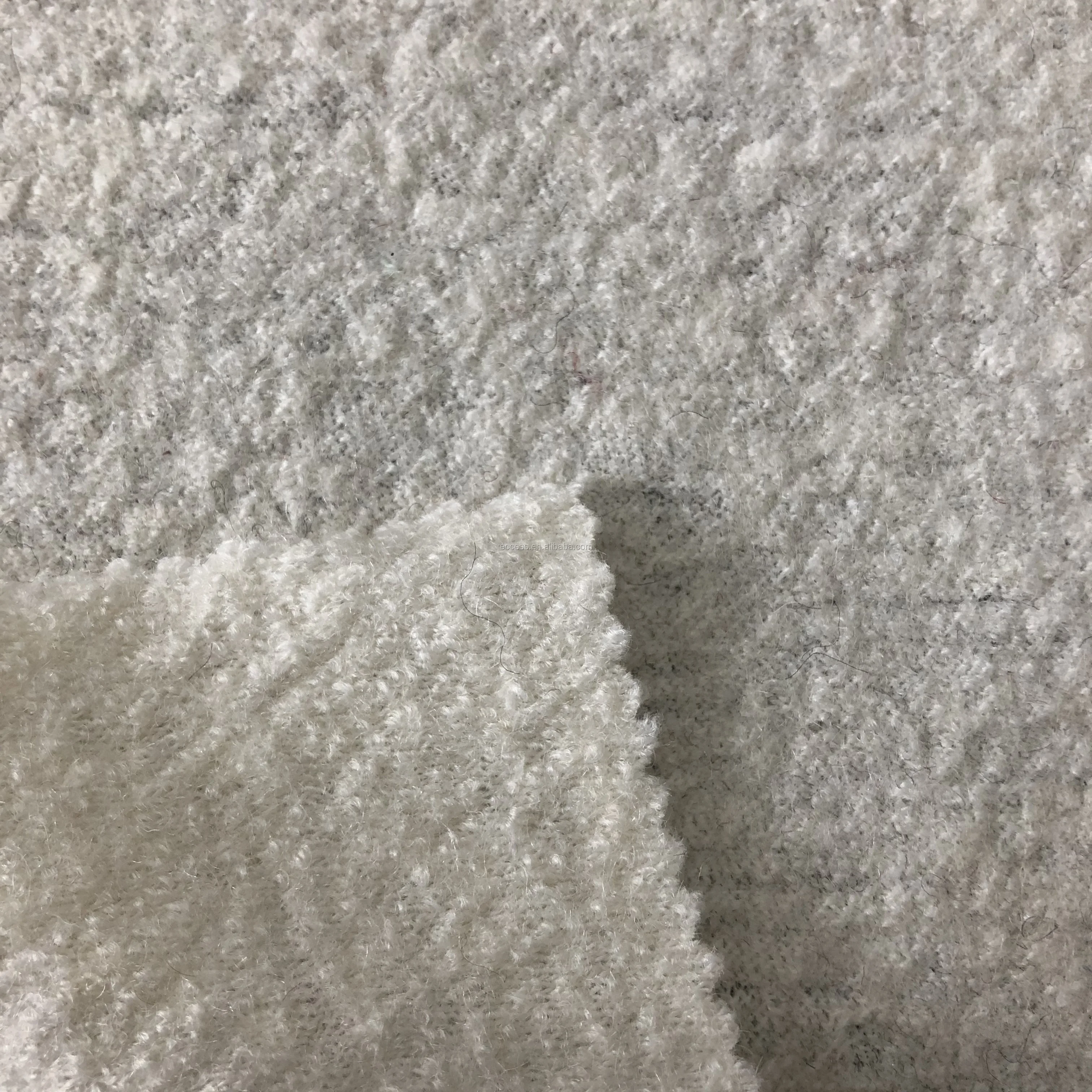 2020 新款热卖hifh质量羊毛混纺柔软抓绒面料服装