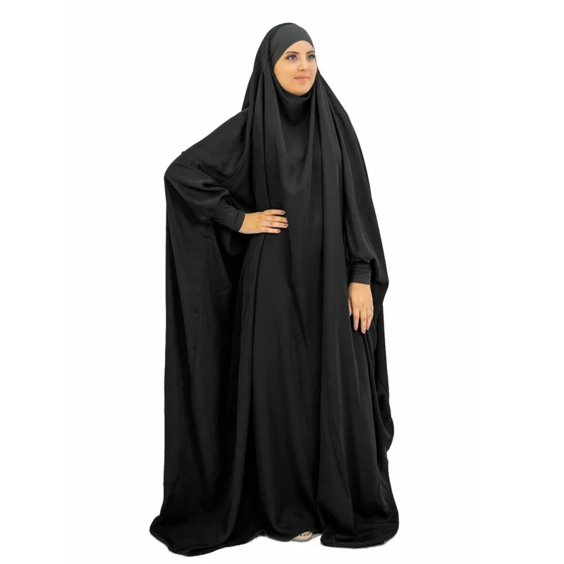 Muslim Women Hijab Hooded Abaya Prayer Dress Arab Long Khimar Islam Jilbab Burka Big Shawls Tops Shirts Ramadan Worship Service