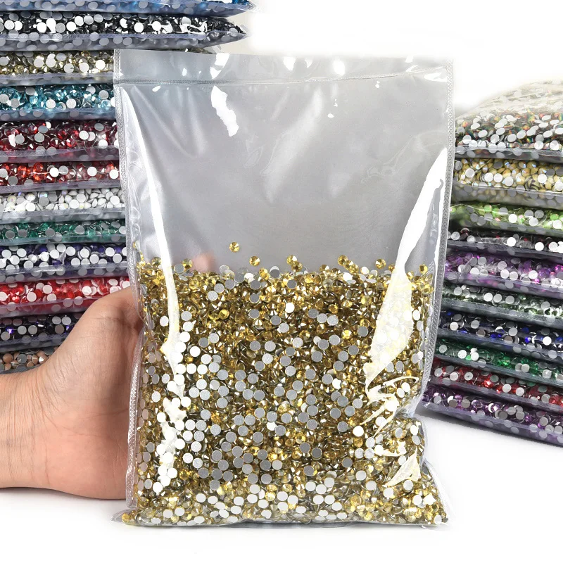 BOBOHOO Factory Direct 100Gross Satin Series Non Hotfix Rhinestones Wholesale Bling Crystal Rhinestones for Garments Hoodie