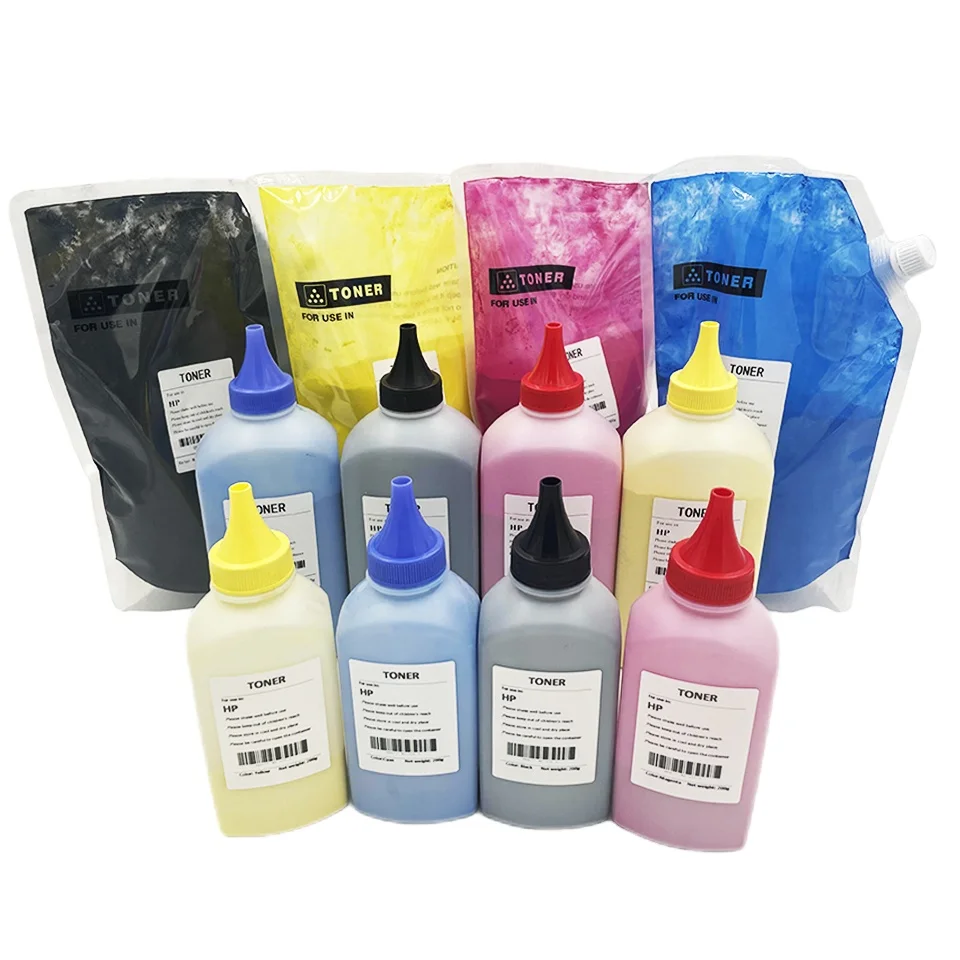 Compatible Color Toner for HP CB540A CE320A CF210A Toner Powder for HP Color Laser CP1215  CM1312 CM1415
