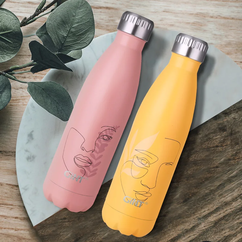 

Gint 500ml Manufactory Factory Direct Double Wall 304 Stainless Steel Food Grade Vaccum Insulated Water Bottles
