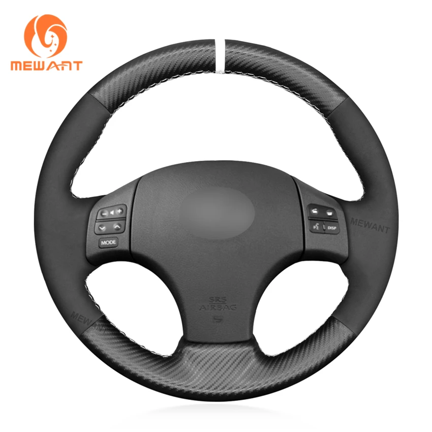 

Hand Sewing Matte Carbon Suede Steering Wheel Cover for Lexus IS IS250 IS300 IS350 C F SPORT 2005 2006 2007 2008 2009 2010 2011
