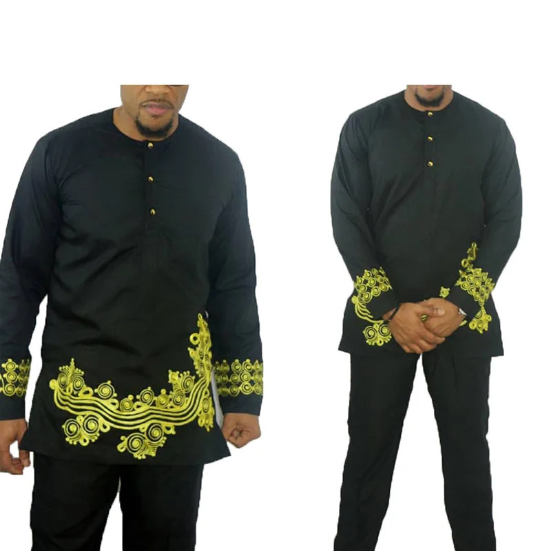 H & D Clothing For Men Shirt Vintage Style Formal African Dress Styles ...